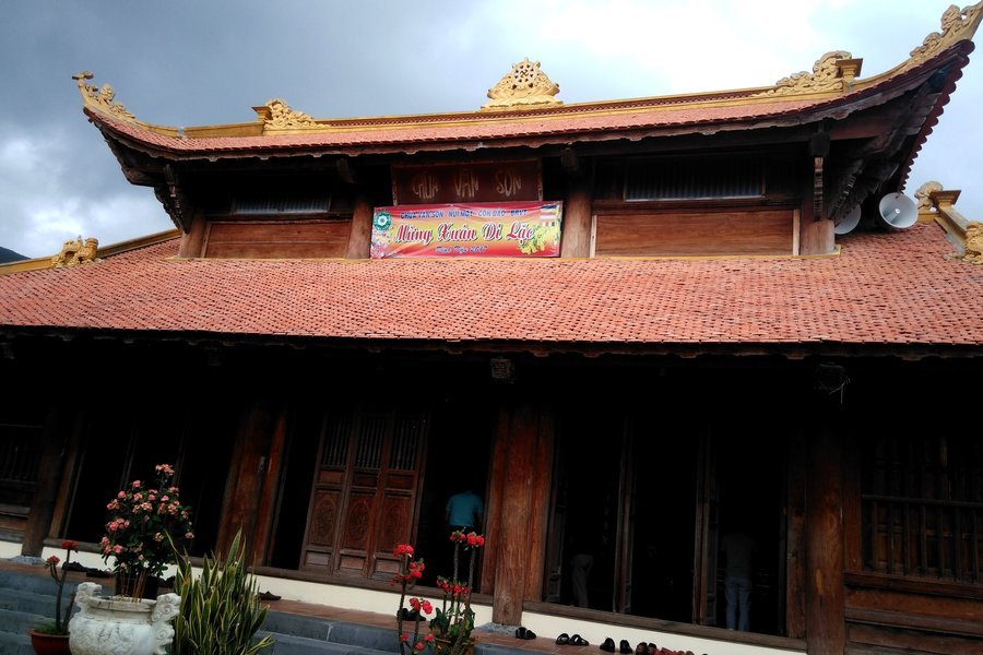 Roof of an old temple on Con Dao