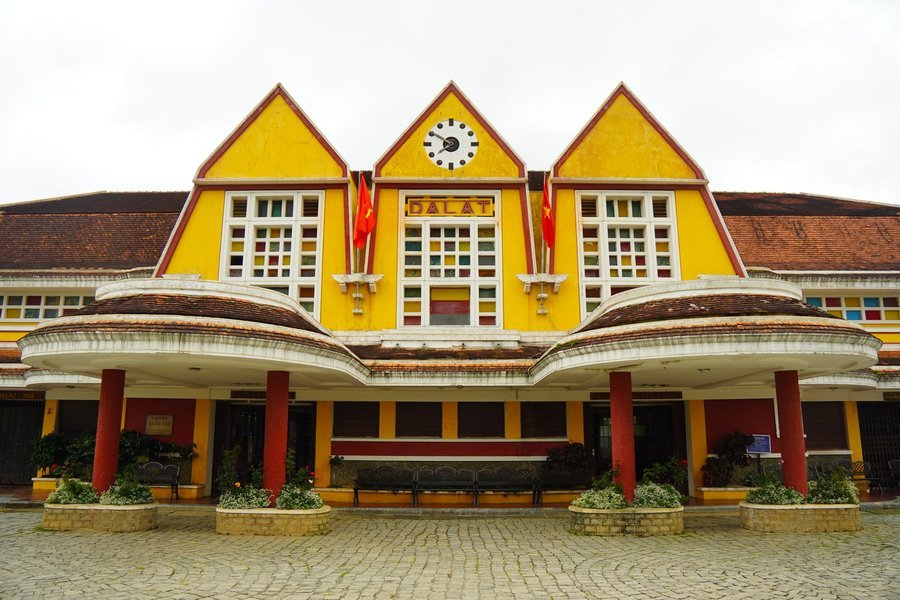 Facade of Da Lat Railway Station