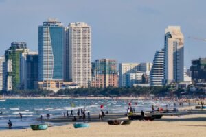 My Khe Beach and the Da Nang skyline