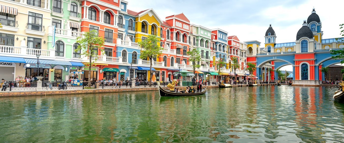 Venice-style canal at Grand World, Phu Quoc