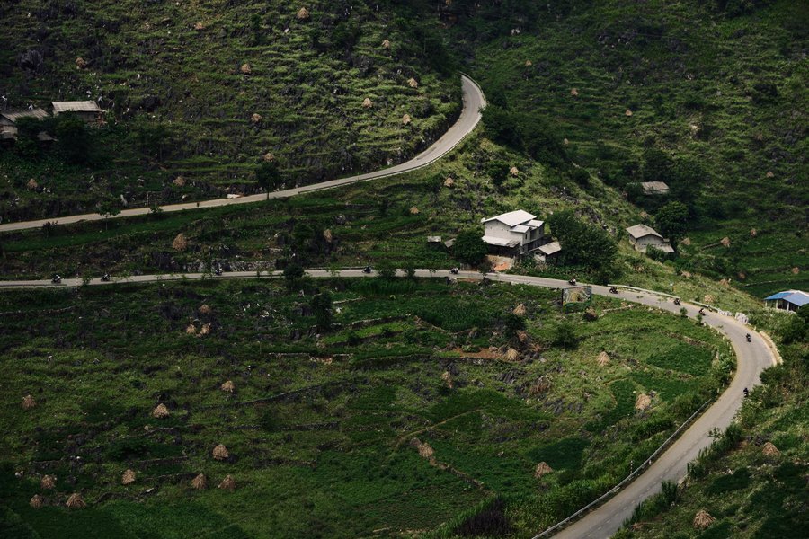 Mountain road in Ha Giang