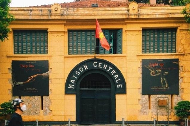 Maison Centrale gate of Hoa Lo Prison, Hanoi