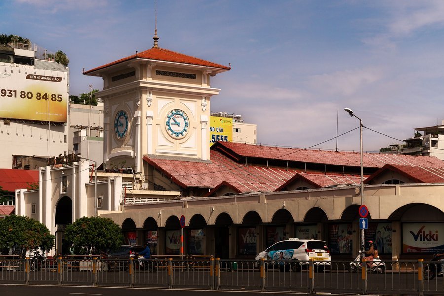 Clock tower of Ben Thanh Market, Ho Chi Minh City