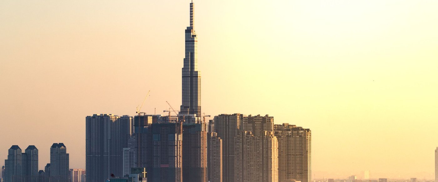 Landmark 81 at sunset, Ho Chi Minh City