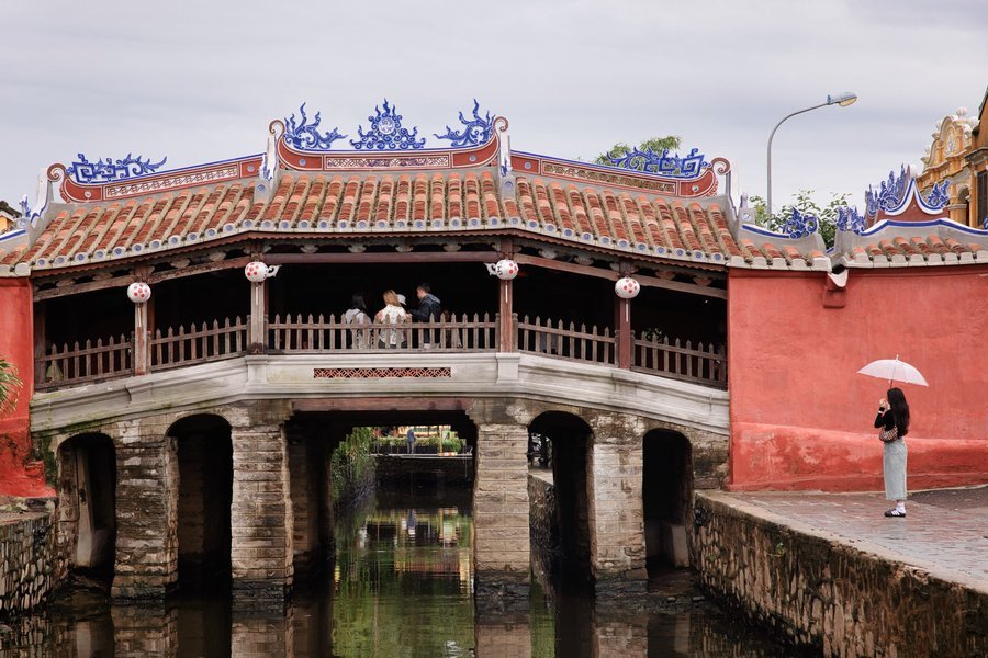 Front of the Japanese Covered Bridge in Hoi An