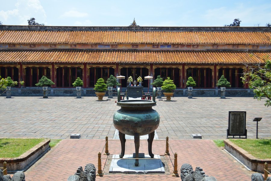 Palace courtyard in the Imperial Citadel of Hue