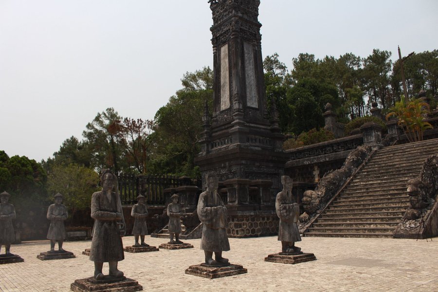 Salutation courtyard at the tomb of Khai Dinh, Hue