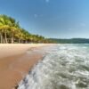 Beach lined with coconut palms, Phu Quoc
